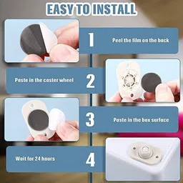 almurat 360 Degree Caster Wheels Universal Wheels The Bottom of The Storage Box Appliance Furniture Caster image 3