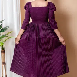 ss fashion Women Gown Purple Maxi/Full Length Dress image 2