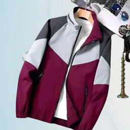 KOMAL ENTERPRISES Solid Men Wind Cheater image 4