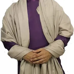 ASHOK KUMAR JAIN Pashmina Solid Men Shawl image 2