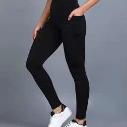 sports trading Color Block Women Black Tights-picture-10