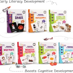 intelliskills Premium Brain Boosting 15 in 1 Flash Cards for Kids 400+ pcs image 4