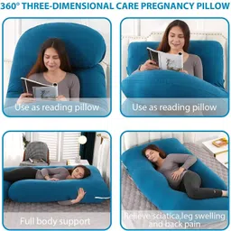 winx Premium series Polyester Fibre Solid Pregnancy Pillow Pack of 1 image 4