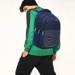 hi guys Noble Blue Casual bagpack/School Bag/Laptop Backpack/Office/Collage with Rain Cover (Blue) Waterproof Backpack image 3