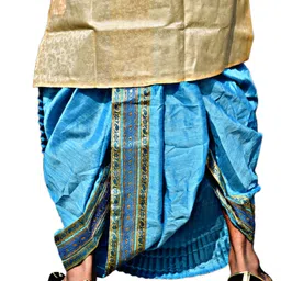 AMIT ONLINE Stylish Mour Puccha Self Design Men Dhoti image 2