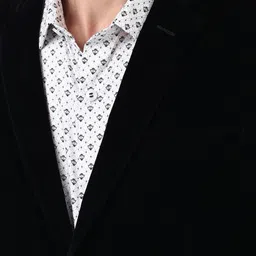 peter england Men Solid Tuxedo Style Formal Blazer image 5