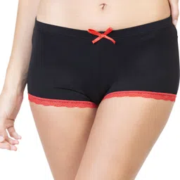 envie Solid Women Black Night Shorts image 4