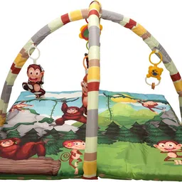 himanshu tex First Play Gym Mat for Babies with Soft Hanging Baby Toys 0 TO 24 Month image 3