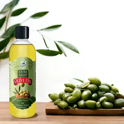 laxmi organic Extra Light Olive oil Jaitun ka tail virgin edible cooking body hair massage tel-picture-26
