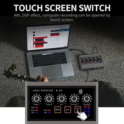 digimore D-410 Condenser Microphone Kit with Audio Interface & Headphones for Recording Microphone image 4