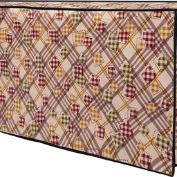 Glassiano Waterproof LED TV Cover for Compatible for All Models, for 24 inch LED - Double Use -Transparent & Printed Flap - 24 Inches LED TV Cover image 3