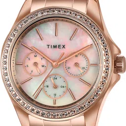 timex Multi Function Mother of Pearl Dial Analog Watch - For Women TW000Z403 image 3