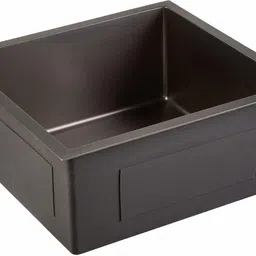 arquin 24" x 18" x 10" BLACK Handmade MATT Finish Single Bowl Grade 304 Stainless Steel Kitchen Sink (BLACK) Single Bowl With Tap Hole 24x18x10 Vessel Sink-picture-15
