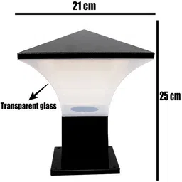 g chhariya traders Main Gate Light with Waterproof Design for Home Entrance & Outdoor Decor - Enhance Your Gate with Fancy Modern Lamps (Bulb not Included) (CORRODES Proof) Trancepart Glass Gate Light Outdoor Lamp image 2