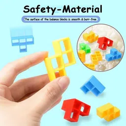 rabbithill 16 Pcs Balance Stacking Blocks Game, Rocking Stack Balance Game image 3