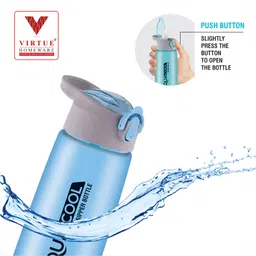 virtue AQUA COOL SIPPER BOTTLE BLUE PLASTIC 750 ml Water Bottle image 2