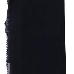 invent fashion Chiffon Solid Black Women Dupatta image 4