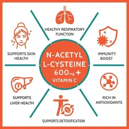 cf N Acetyl Cysteine Tablets 600mg Supplements with Vitamin C 80mg | NAC Supplement image 3