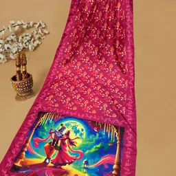 bloviate Silk Blend Printed Multicolor Women Dupatta-picture-17