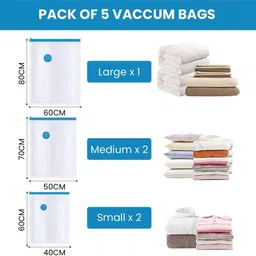 g4free Vacuum Storage Bags with Pump Pack Hanging Storage Vacuum Bags image 2