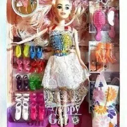 anushka toys Doll Stylish with Fashion Doll With Shoes & Accessories Kit Play Game-picture-42