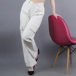 shre.ce Women Regular Mid Rise Beige Jeans-picture-10