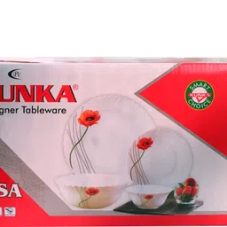 kunka Pack of 51 Melamin DS Mikasha Dinner Set for Dining Serving and Gifting Dinner Set image 4