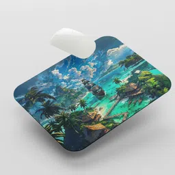 leeon L-MP1-186-Pirate Ship Island Non Slip Base Mousepad image 4