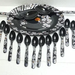 radhe crockery Pack of 44 Melamin Dinner Set image 5