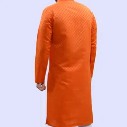 tibra collection Men Solid Cotton Blend Straight Kurta image 2