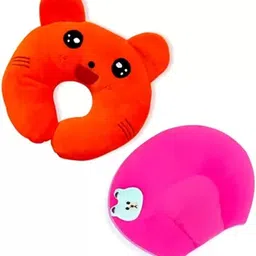 ducudu Neck Support Baby Pillow Cotton, Mustard Seeds Animals Baby Pillow Pack of 2-picture-17