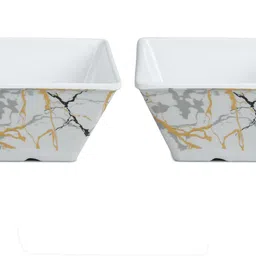 Pack of 4 Melamin Bataniya Triple Coated 4-Piece Dinner Set, a testament to sophistication Dinner Set image 3