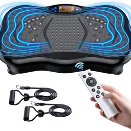 TENS Body Slimming Exercise Machine Fitness Vibration Plate of Good Material Vertical Direction Vibration Platform Machine with Bluetooth Speaker Massager image 2