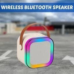Clairbell W12 (PORTABLE WIRELESS BLUETOOTH SPEAKER) Dynamic Thunder Sound & RGB LightR452 10 W Bluetooth Laptop/Desktop Speaker image 1