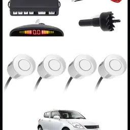 peeps store Car Premium 4 White Reverse Parking Sensor-AP25N145 Car Premium 4 White Reverse Parking Sensor-AP25N145 Parking Sensor-picture-11