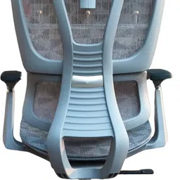 Takhtaara Venjo Wire Mesh Ergonomic Office Chair with Adjustable Headrest – Grey Synthetic Fiber Office Executive Chair image 2