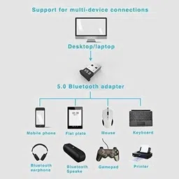 Adhvik 5.0 USB Dongle Receiver For Windows Computer Laptop Tablets To Connect Bluetooth USB Adapter image 4
