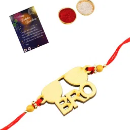 Silver Shine Multicoloured Rakhi Gift set image 2