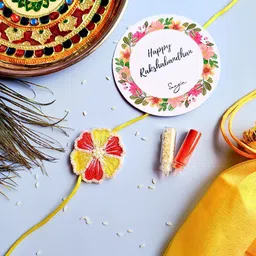 Sangria Beaded Wraparound Rakhi image 2