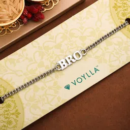 Dare by Voylla Men Silver-Toned Fashionable BRO Rakhi-picture-55