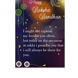 Silver Shine Unisex Set Of 2 Bhaiya Bhabhi Rakhi Gift Set image 3