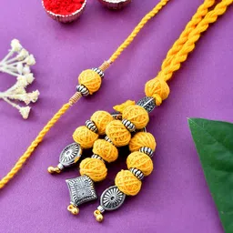 Aapno Rajasthan Set of 2 Wool Knitted Bhai Bhabhi Rakhi-picture-30