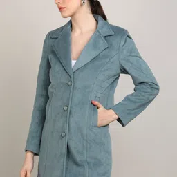 razimen tweed Solid Coat For Women image 3
