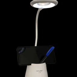 a 1 rock light Desk Light with 3 Shades Touch Control Light and Mobile Holder Design Study Lamp & mobile stand 8 hrs Flood Lamp Emergency Light image 2