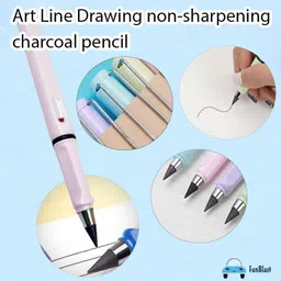 sawkirp darshraj Pack of 12 Pcs reusable inkless Pencils - Art Line Drawing Pencils 0.5 mm Pencil image 5