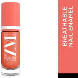 zm zayn & myza Breathable Nail Enamel Glossy Finish & Water Permeable Apricot Mousse-picture-22