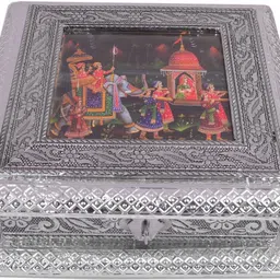 techzage Spice Set Wooden, Silver Plated image 3