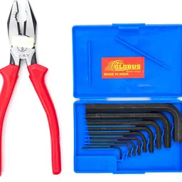 globus 875...COMBINATION PLIER 8" AND ALLEN KEY SET/ 9 PCS ( 1.5MM-10MM) Allen Key Set-picture-18