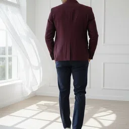 riyon Men Blazer Solid Suit image 2