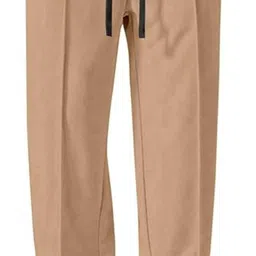 parwati creation Men Loose Fit Beige Linen Blend Trousers-picture-30
